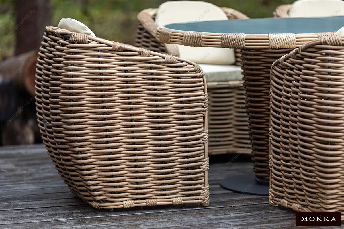 MOKKA MAJORCA стол обеденный, цвет соломенный | изображение 4