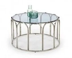 Стол журнальный Halmar OLIVIA (дымчатый/хром)