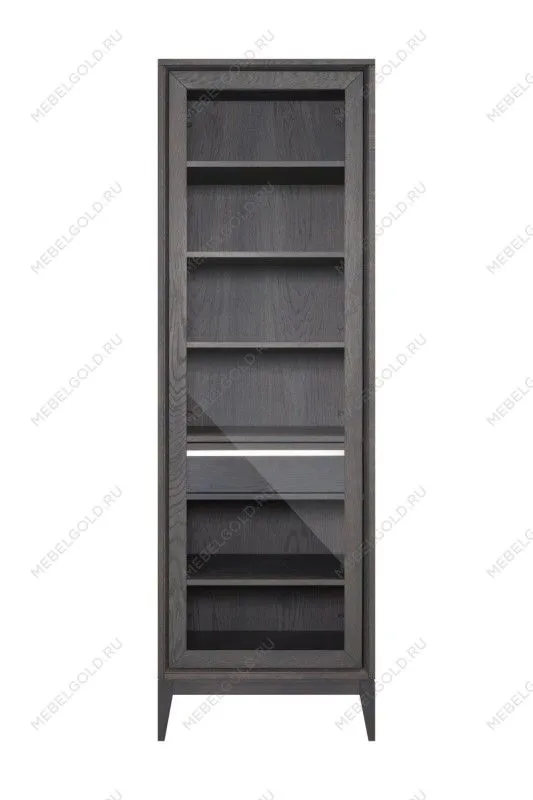 Витрина однодверная Сидней, дуб графит, левая