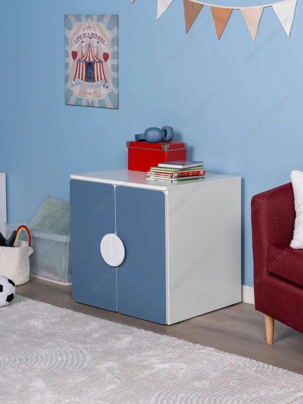 Шкаф Пикси распашной, с двумя дверьми и полкой 60x57x60, озорной василек | изображение 1