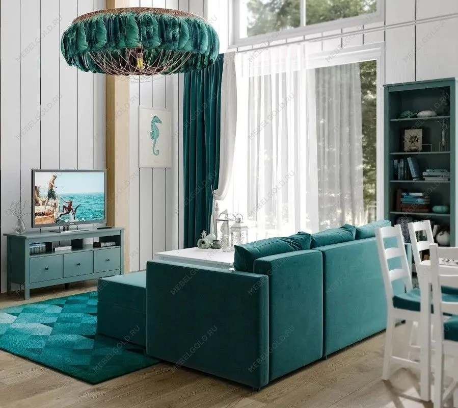 САГА стеллаж 70 темно-бирюзовый | изображение 5