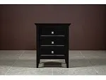 Тумба прикроватная 3 ящика Manhattan (Черный) | изображение 2