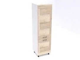 Пенал ПГ-60, Дублин (600*570*2166) Дуб галифакс белый, 21664