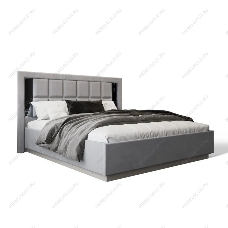 Ящик с подъемным механизмом Замира 180x200 см серый | изображение 1