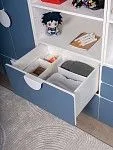 Стеллаж Пикси, с двумя выдвижными ящиками 60x57x180, озорной василек | изображение 4