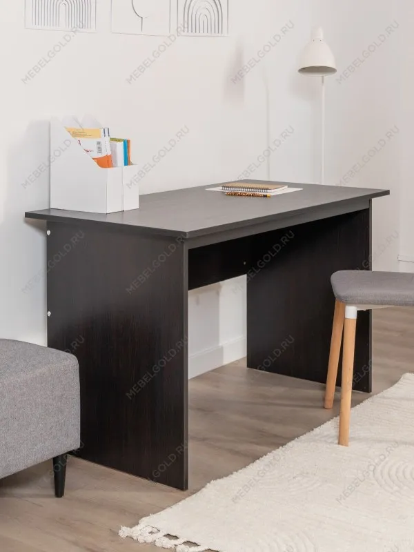 Стол письменный Кастор, 120х65х75 см, черно-коричневый, дуб венге | изображение 1