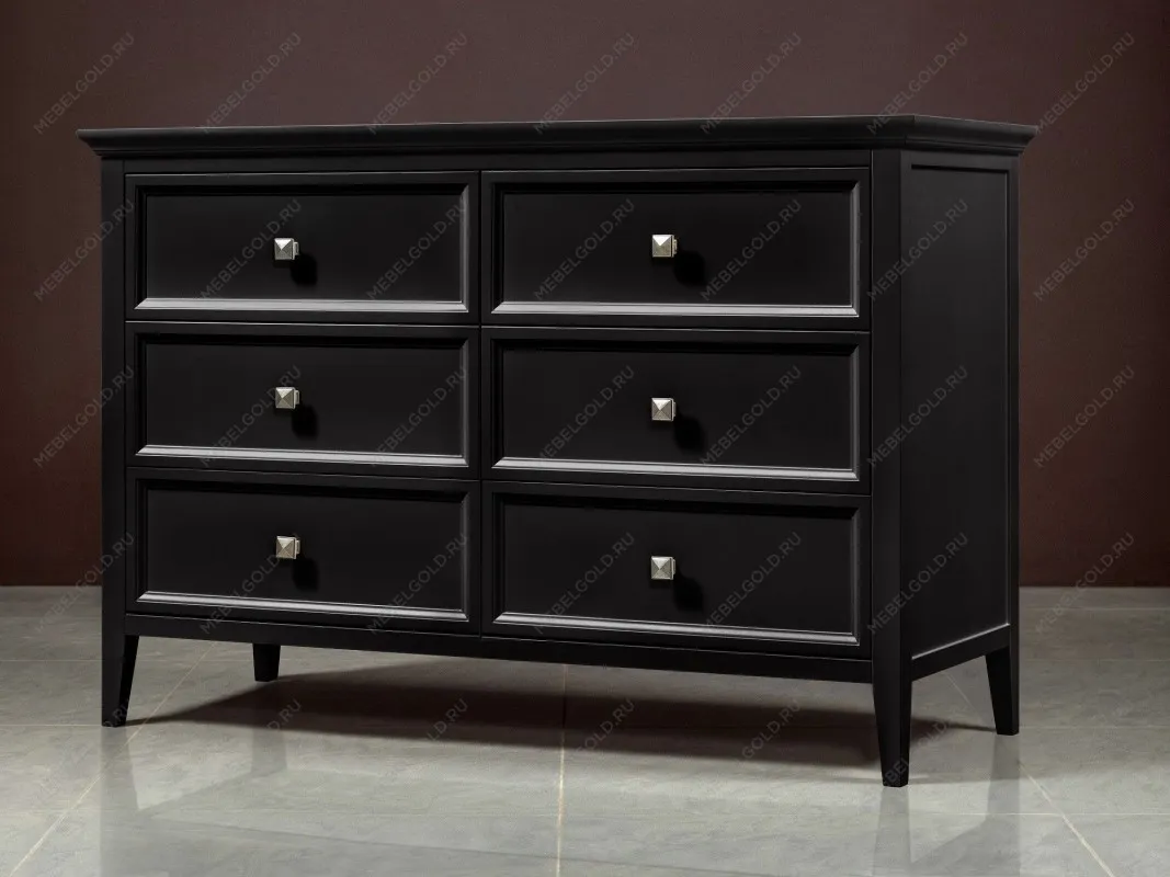 Комод большой 6 ящиков Manhattan (Черный) | изображение 3