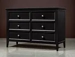 Комод большой 6 ящиков Manhattan (Черный) | изображение 3