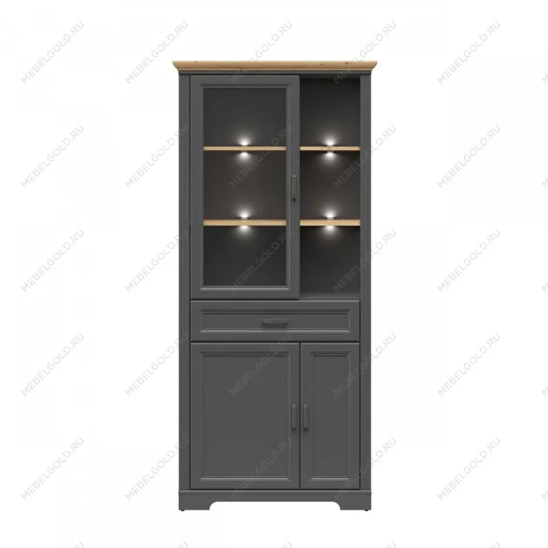 Шкаф с витриной Жасмин REG1W2D1S с подсветкой