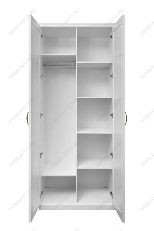 Шкаф детский Натали 2-ств без зеркал белый глянец | изображение 1