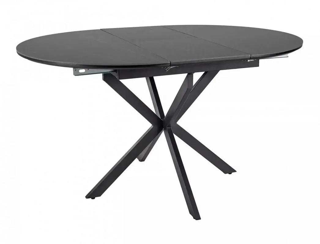 Стол обеденный Signal GASTON Ceramic 100 раскладной (черный/черный мат)