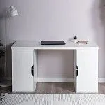 ИНГАР 2/ДВ/ДВ стол письменный 140x75x55, белый | изображение 3