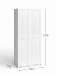 Шкаф Макс, 2 двери, 100х61х233 см, дуб сонома | изображение 3