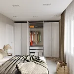 МАКС комплект дверей 75 (с зеркалом) белый | изображение 2