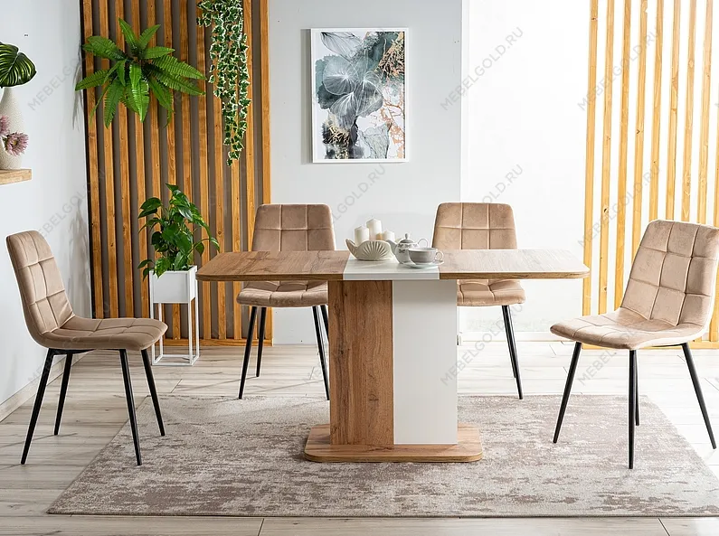 Стул кухонный SIGNAL MILA VELVET (темно-синий/черный мат) | изображение 5