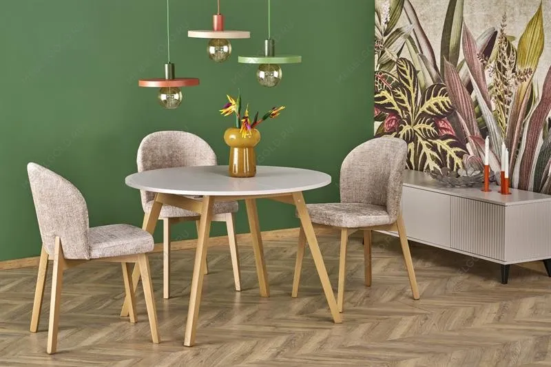 Стол обеденный Halmar RUBEN 102 (кашемир/натуральный) | изображение 1