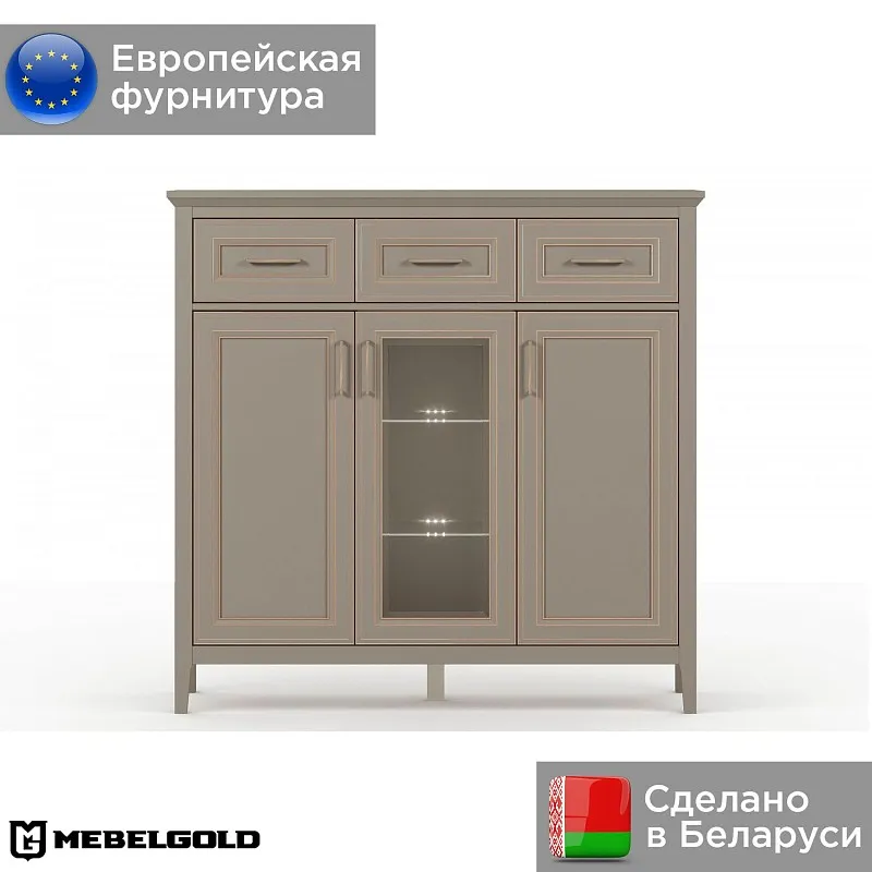 Тумба Классик KOM1W2D3S с подсветкой | изображение 1