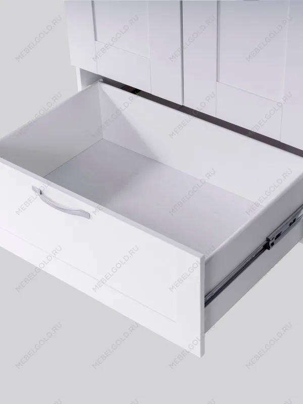 Шкаф Сириус, 2 двери и 1 ящик, 78х59х220 см, белый | изображение 9