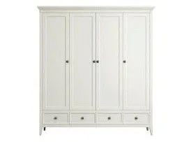 Шкаф четырехстворчатый Manhattan (Молочный)