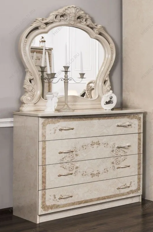 Комод Патрисия 4 ящика крем корень глянец | изображение 2