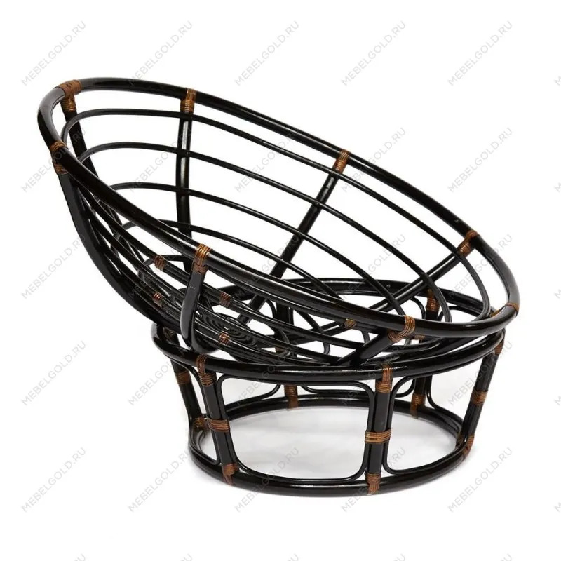 Кресло Papasan с подушкой Античный коричневый, ткань | изображение 1