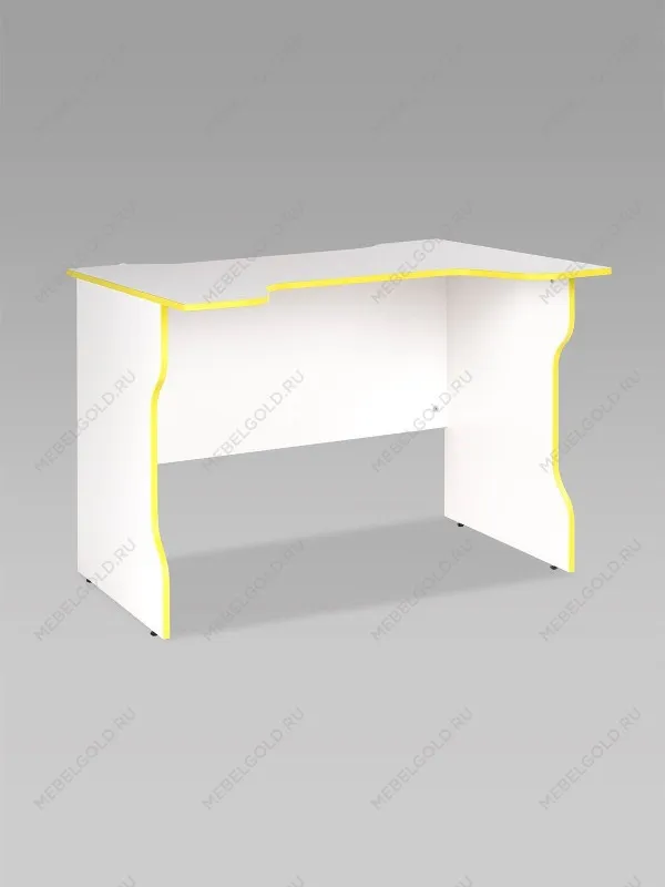 Стол компьютерный Вардиг, 100х75х82 см, белый/лайм | изображение 8