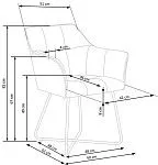 Стул кухонный Halmar K377 (темно-серый) | изображение 9