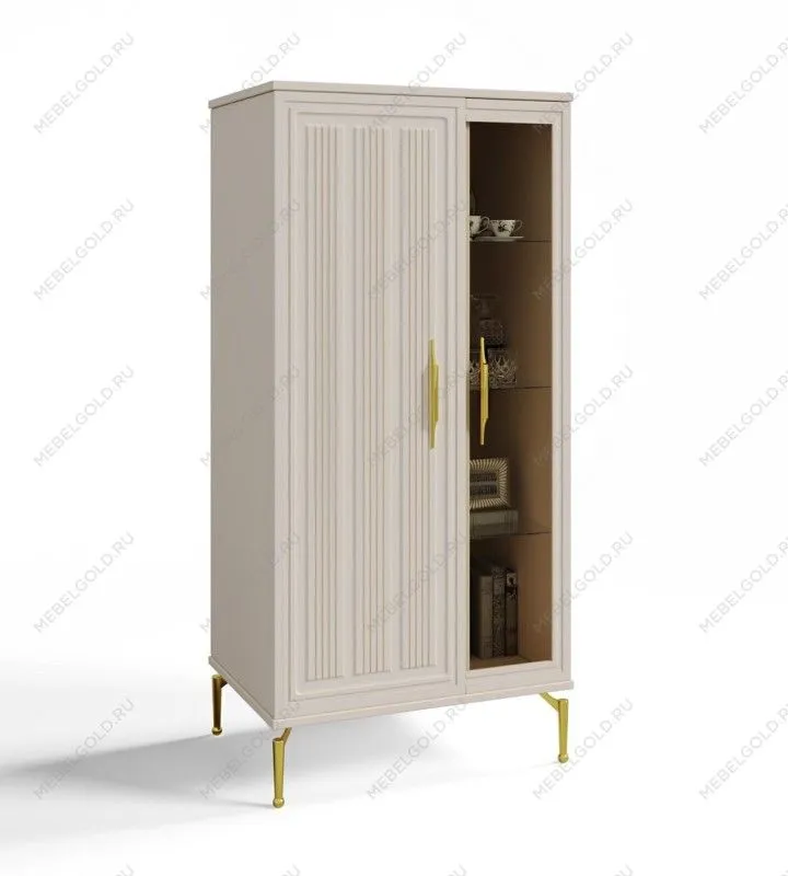 Витрина Замира 2-ств низкая бежевый