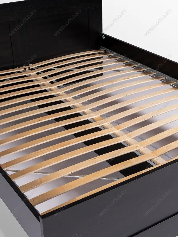 Кровать двуспальная Сириус, 180х200 см, черный, дуб венге | изображение 16