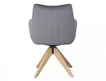 Стул кухонный Signal AZALIA D Velvet Bluvel 14 поворотный (серый/дуб) | изображение 5