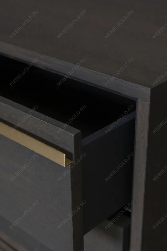 Тумба прикроватная Сидней 2 ящика, дуб графит | изображение 6