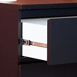 Комод Варма, 6 ящиков, горизонтальный, 160х78х40 см, шпон натурального дерева, ясень черный | изображение 2