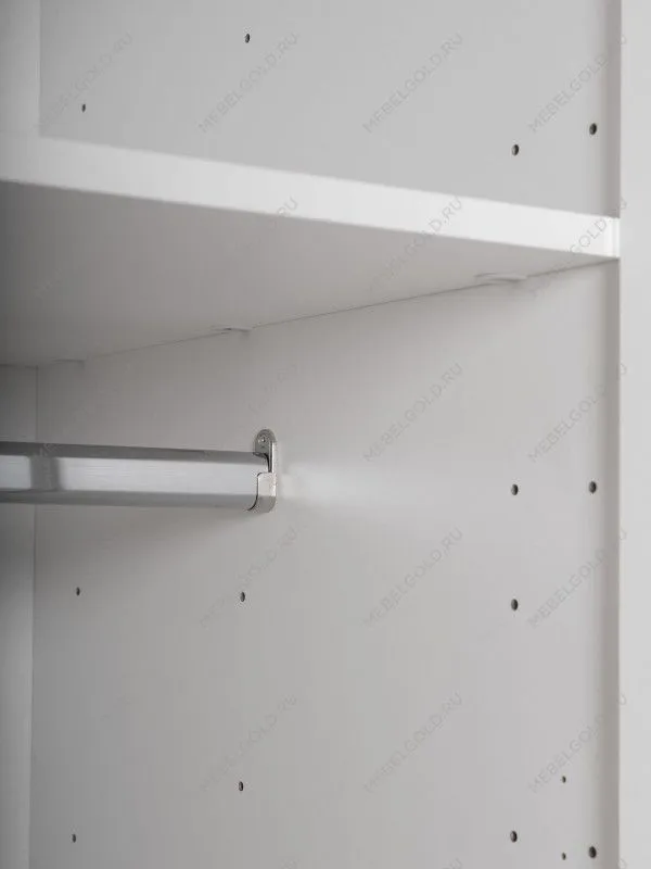 Шкаф Пикси распашной, с двумя дверьми и полкой 60x57x180, белый (робкий подснежник) | изображение 10