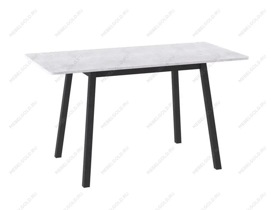 Стол Бриз (R)-94 раздвижной (Серый сланец/черный) 94(126)х64 | изображение 1