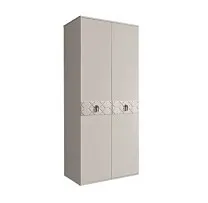 Шкаф 2-х дверный Bogemia Farfalle (Шелк/Хром) БМШ2/2(Fa)