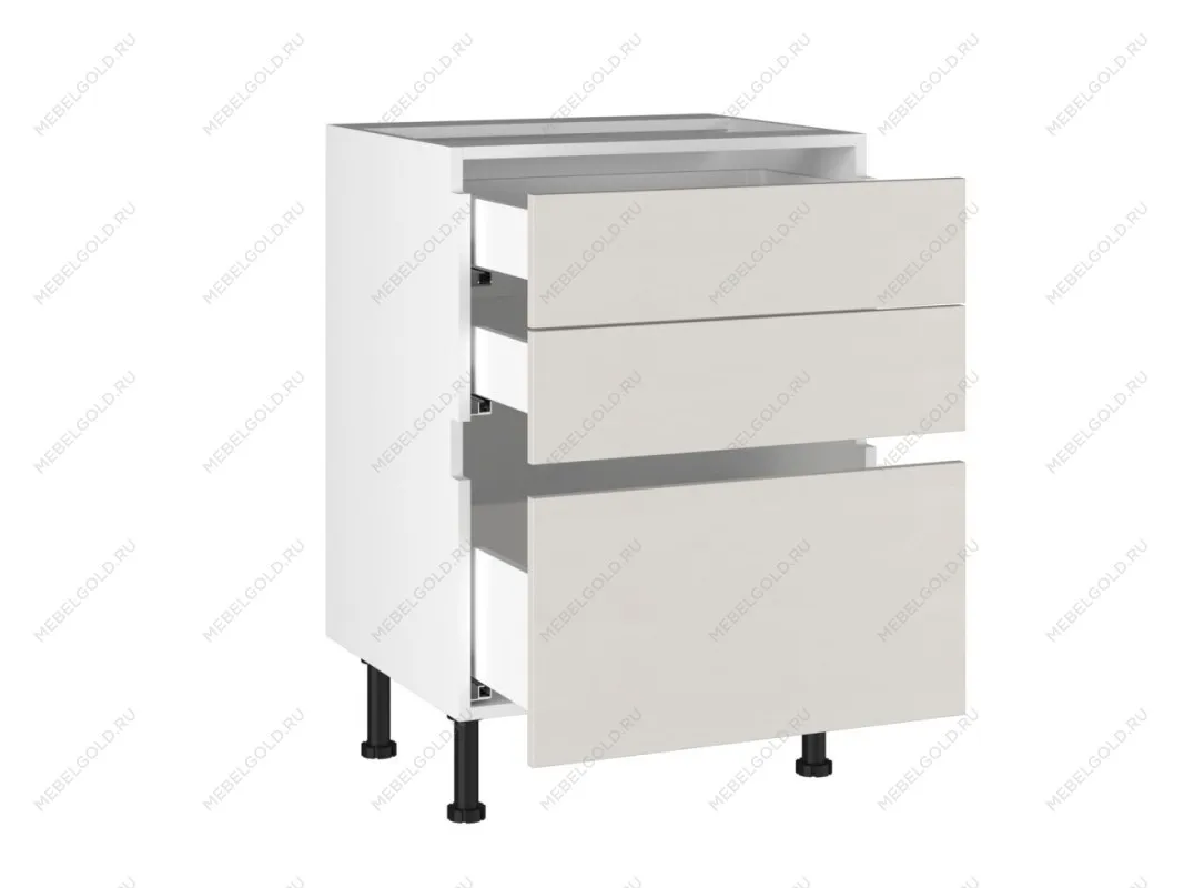 Стол с ящиками СЯ-60 Start Soft Boyard, Виста (600*523*870) Экокожа Белый, 26220 | изображение 1