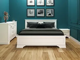 Кровать Кентаки LOZ/180+выкатные тумбы белый