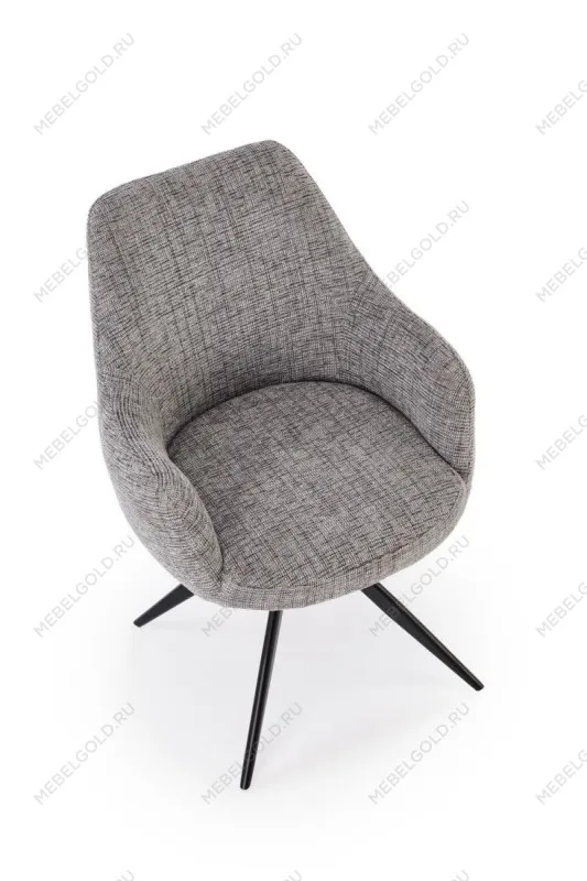 Стул кухонный Halmar K564 поворотный (серый/черный) | изображение 5