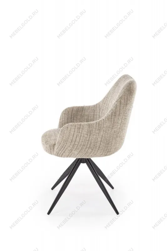 Стул кухонный Halmar K564 поворотный (бежевый/черный) | изображение 3