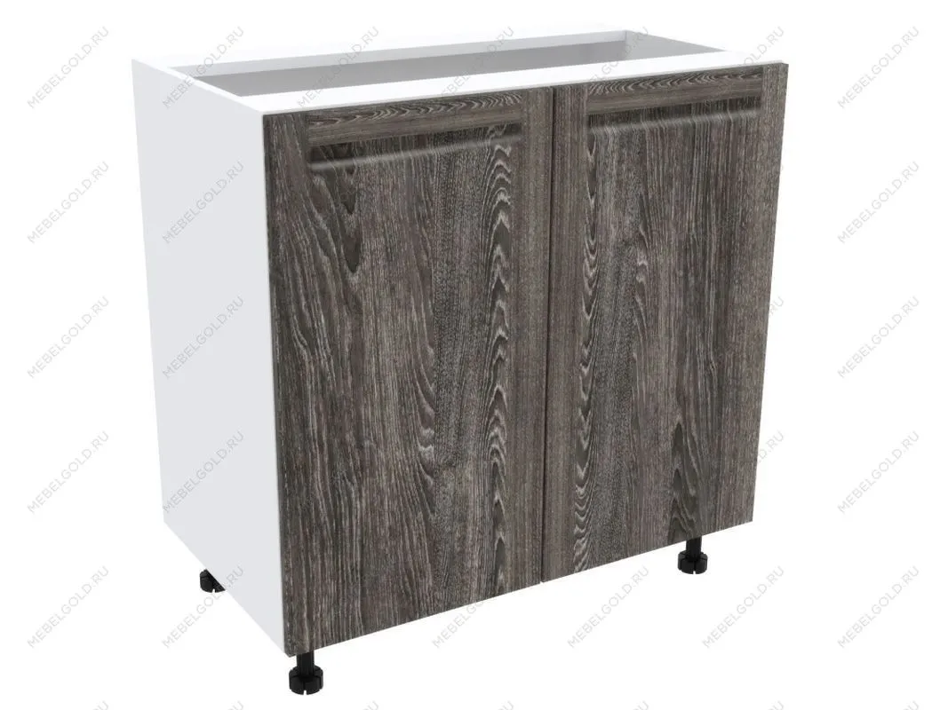 Стол 2-х дверный С-80, Грей (800*470*820) Шале Серебро, 21407