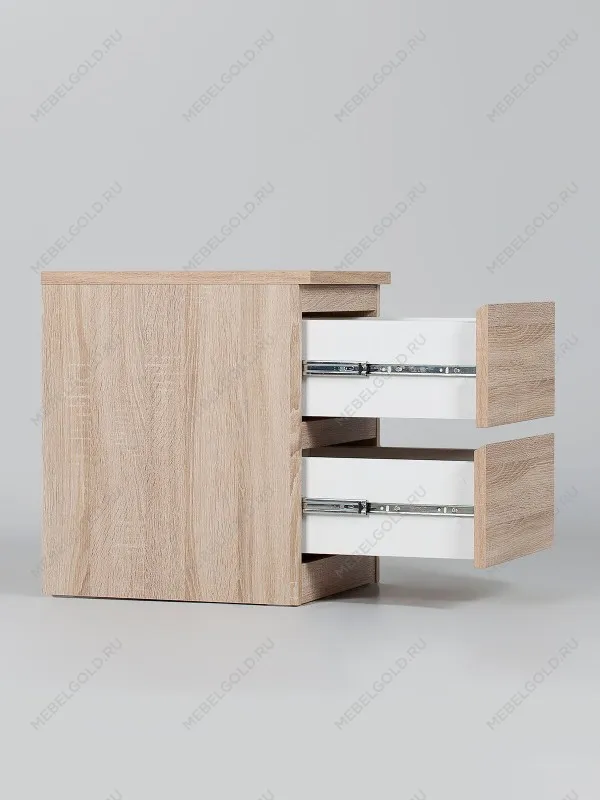 Тумба прикроватная Мальта, 2 ящика, 48х40х54 см, дуб сонома | изображение 17