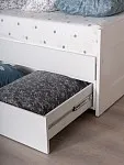 Кровать раздвижная Сириус, с ящиками, 90х200/180х200 см, белая | изображение 5