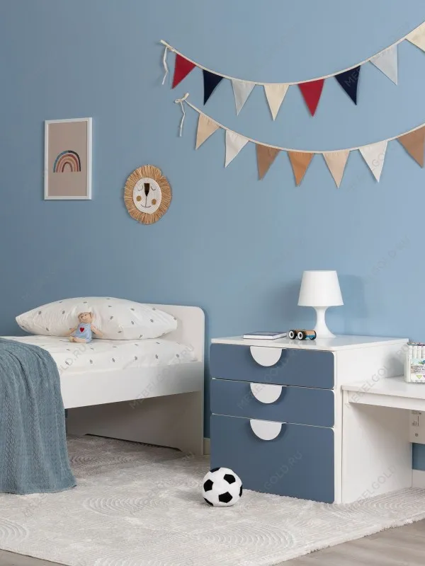 Комод Пикси, 3 ящика 60x57x60, озорной василек | изображение 6