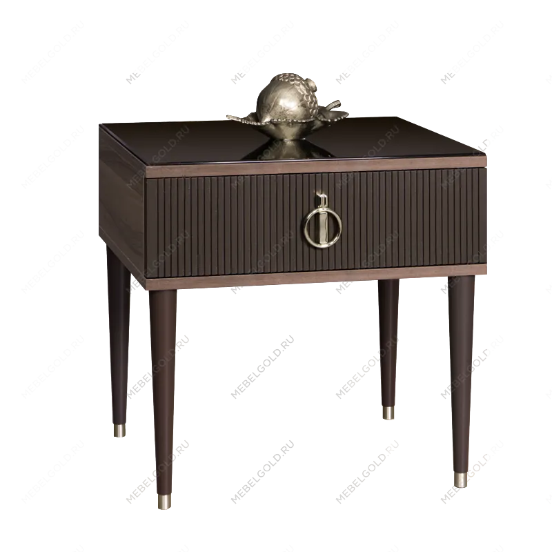 Тумба прикроватная Римини СОЛО (Орех империя/Серебро) РМТП-1(s)