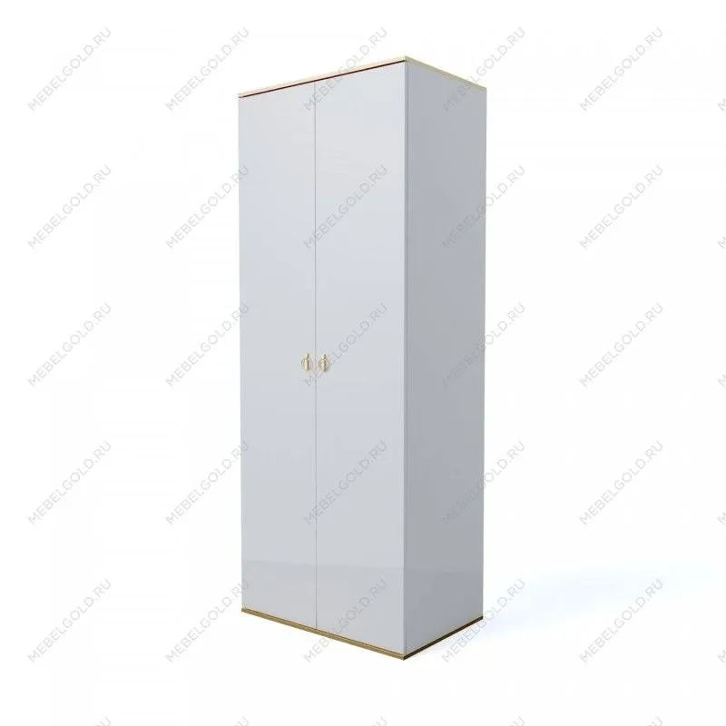 Шкаф 2-х дверный Римини (Белый/Золото) РМШ2/2