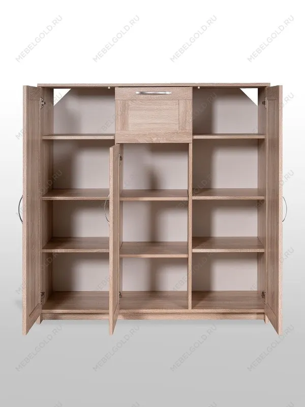 Тумба Сириус, 3 двери, 1 ящик, 117х41х124 см, дуб сонома | изображение 7