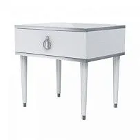 Тумба прикроватная Римини (Белый/Серебро) РМТП-1