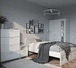 БРИМНЭС / СИРИУС Шкаф ИКЕА / IKEA комбинированный 3 двери и 1 ящик белый | изображение 5