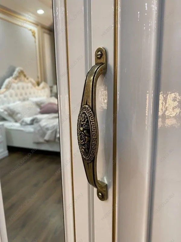 Натали секция угловая с зеркалом белый глянец | изображение 1