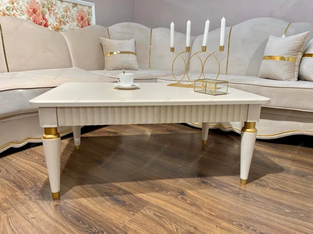 Столик прямоугольный Лара бежевый | изображение 8